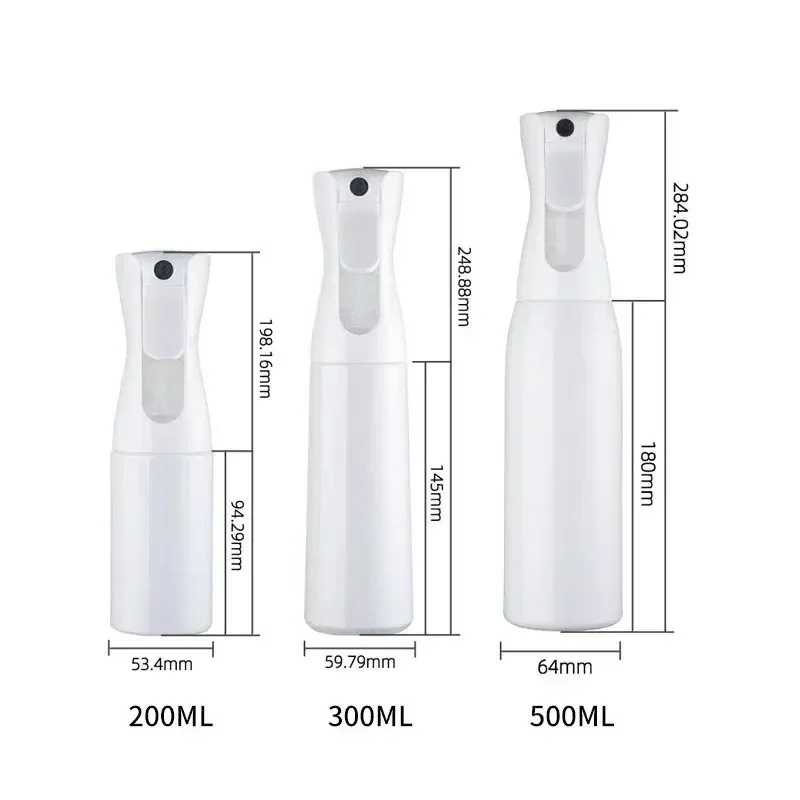 Pulvérisateurs d'eau haute pression rechargeables, flacons brumisateurs à brume continue, pulvérisateur automatique pour salon de coiffure, 200/300/500 ml 6