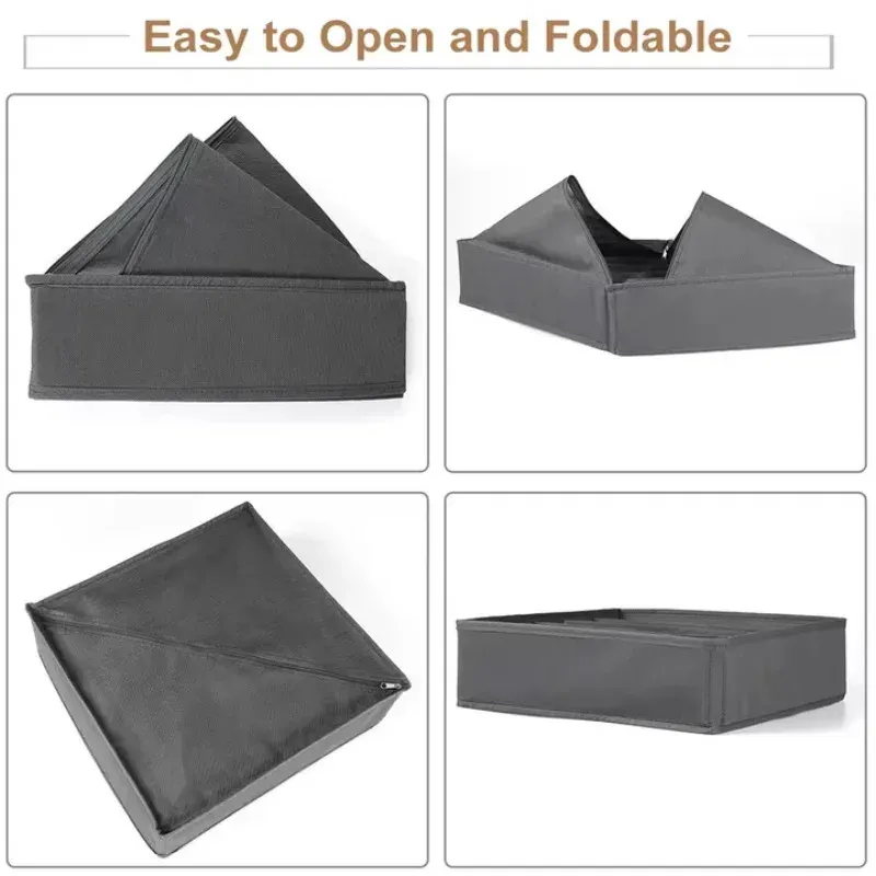 Organisateur de tiroir pour sous-vêtements, chaussettes et soutiens-gorge, boîte de rangement pour pantalons, cravates et vêtements, idéal pour armoire et garde-robe 6