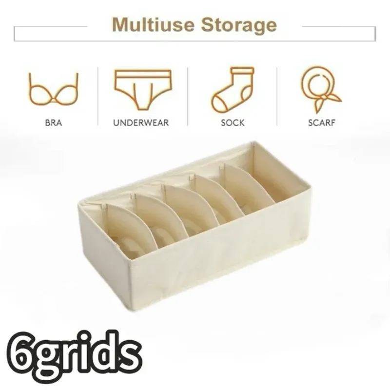 Organisateur de tiroir pour sous-vêtements, chaussettes et soutiens-gorge, boîte de rangement pour pantalons, cravates et vêtements, idéal pour armoire et garde-robe 19