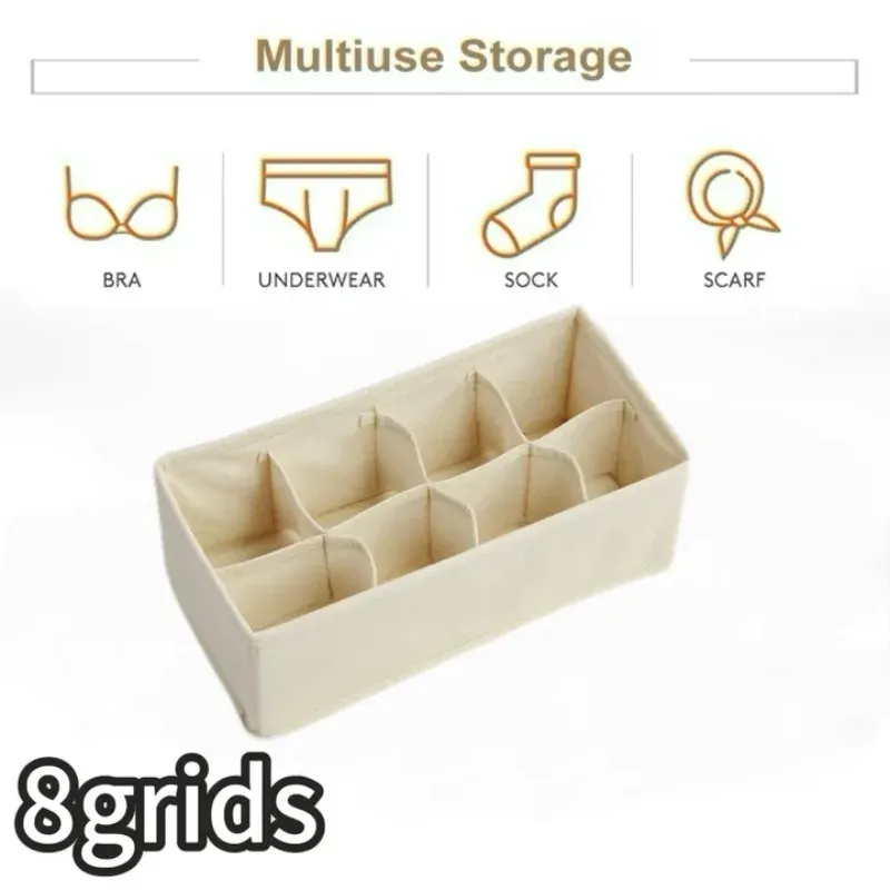 Organisateur de tiroir pour sous-vêtements, chaussettes et soutiens-gorge, boîte de rangement pour pantalons, cravates et vêtements, idéal pour armoire et garde-robe 17
