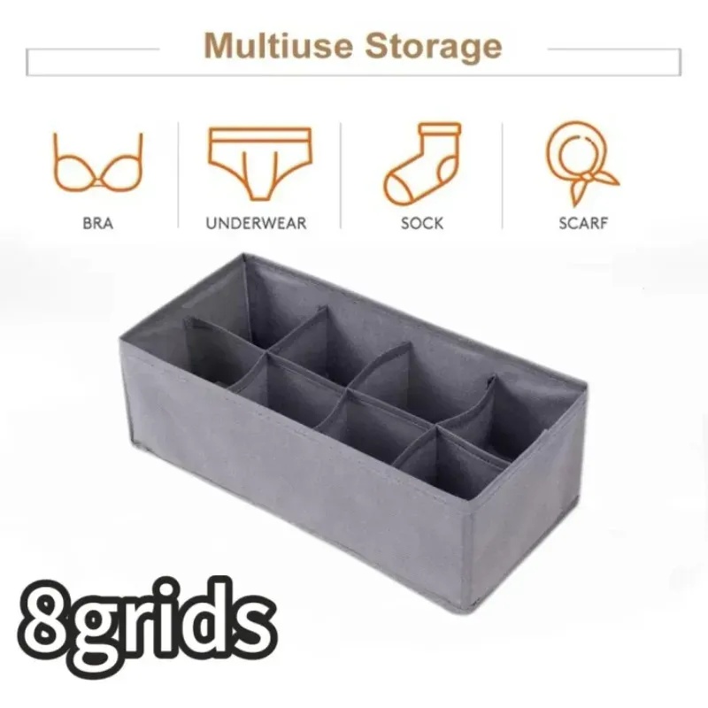 Organisateur de tiroir pour sous-vêtements, chaussettes et soutiens-gorge, boîte de rangement pour pantalons, cravates et vêtements, idéal pour armoire et garde-robe 13