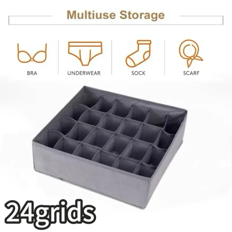 Organisateur de tiroir pour sous-vêtements, chaussettes et soutiens-gorge, boîte de rangement pour pantalons, cravates et vêtements, idéal pour armoire et garde-robe 14