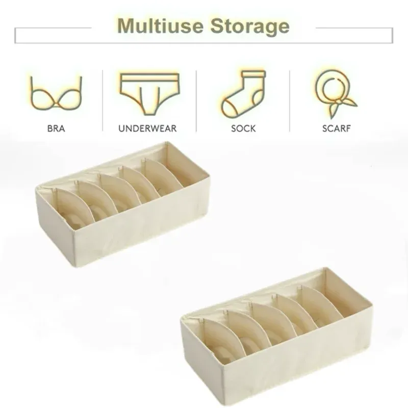 Organisateur de tiroir pour sous-vêtements, chaussettes et soutiens-gorge, boîte de rangement pour pantalons, cravates et vêtements, idéal pour armoire et garde-robe 21