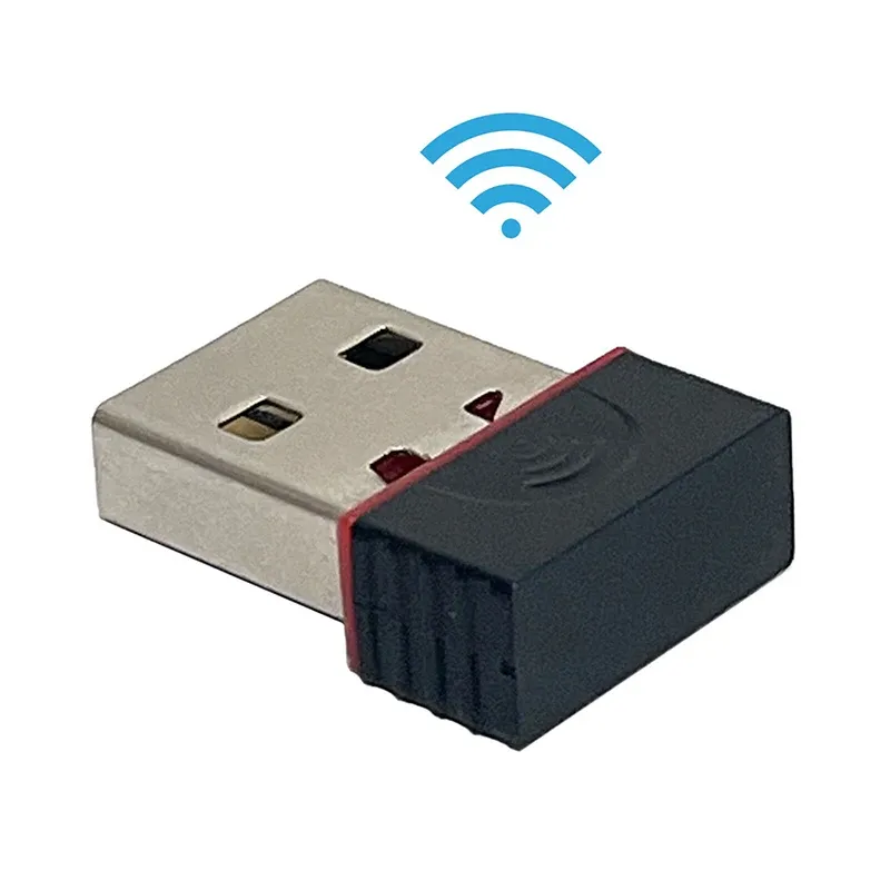Adaptateur USB Wi-Fi RTL8188, mini clé réseau 2,4 GHz, réception 802.11n pour ordinateur portable, compatible Windows 10/11, pilote gratuit