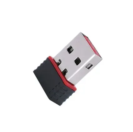 Adaptateur USB Wi-Fi RTL8188, mini clé réseau 2,4 GHz, réception 802.11n pour ordinateur portable, compatible Windows 10/11, pilote gratuit 7