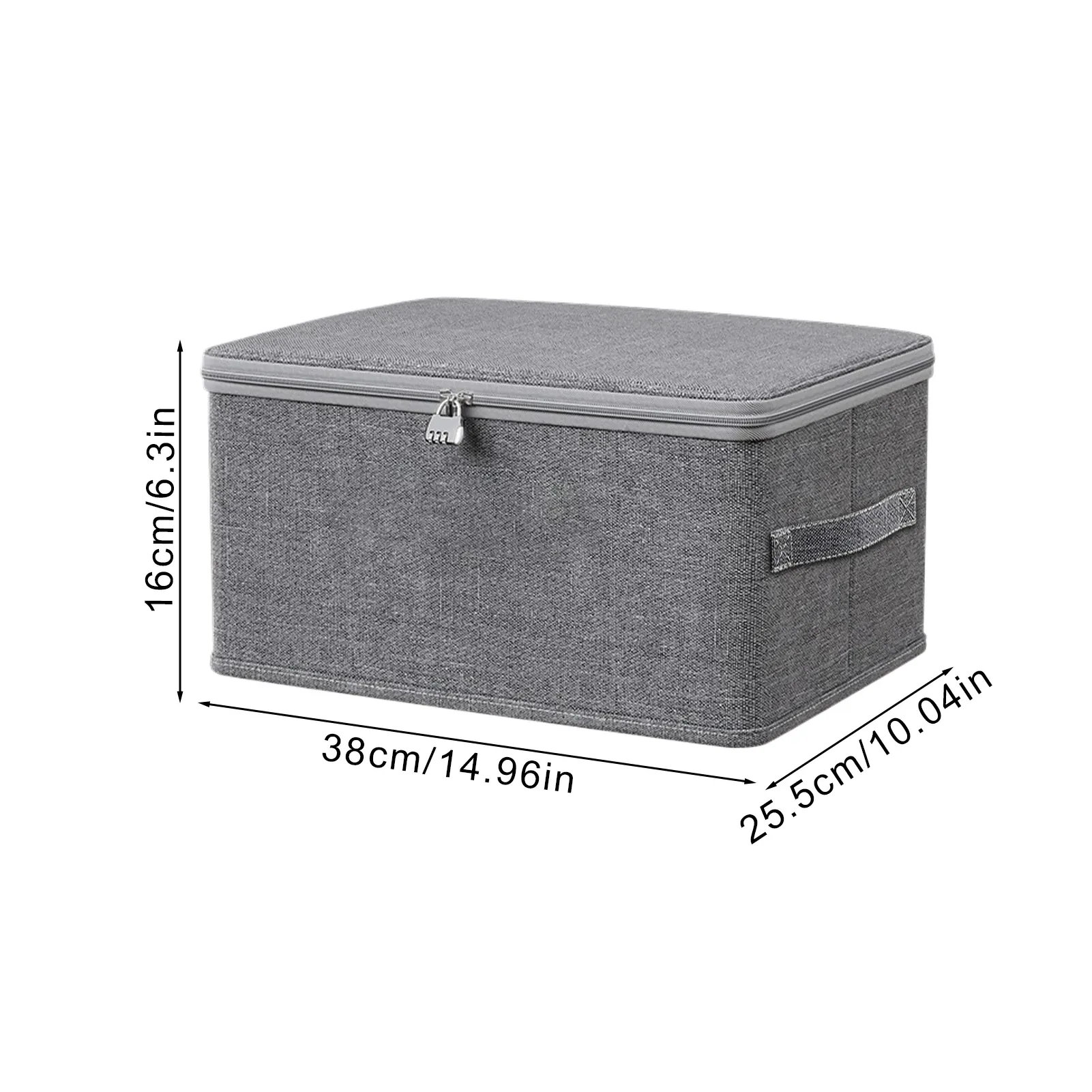 Grand bac de rangement verrouillable, empilable et lavable, avec poignée, pour étagères 10