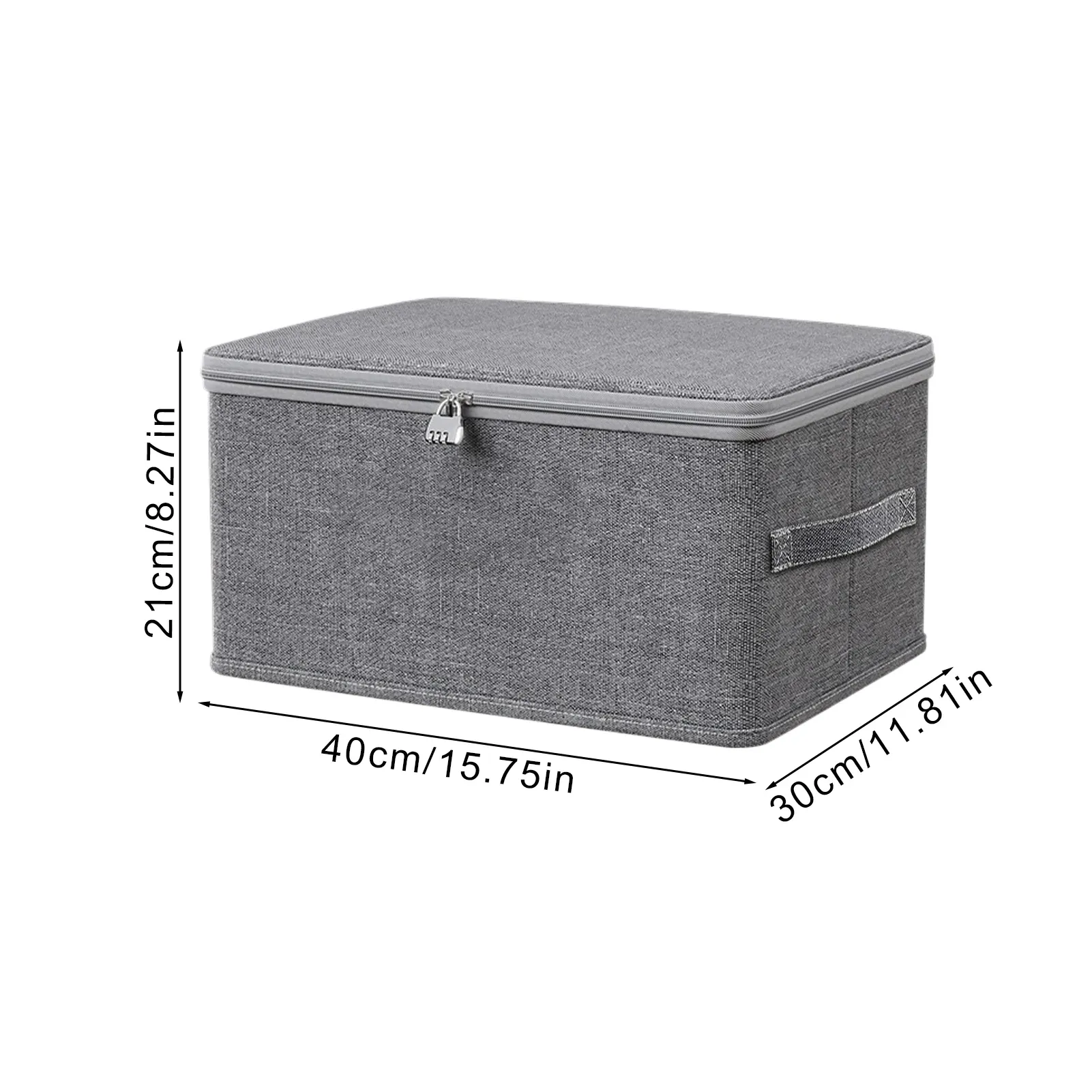 Grand bac de rangement verrouillable, empilable et lavable, avec poignée, pour étagères 9