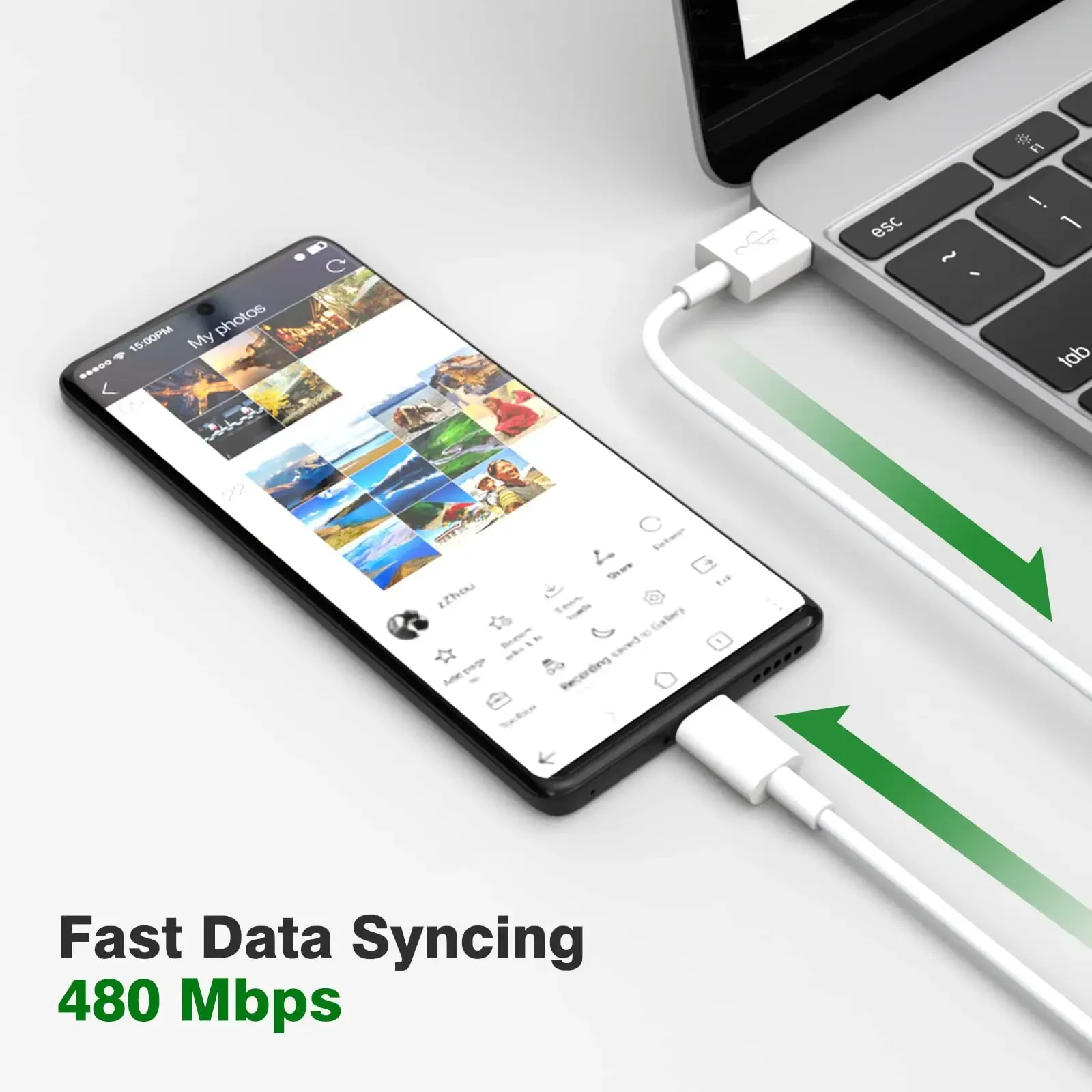 Câble USB-C à charge rapide 120 W / 6 A pour Xiaomi, compatible Mi 17 Ultra, Redmi Note 15 Pro+ et POCO X7 5