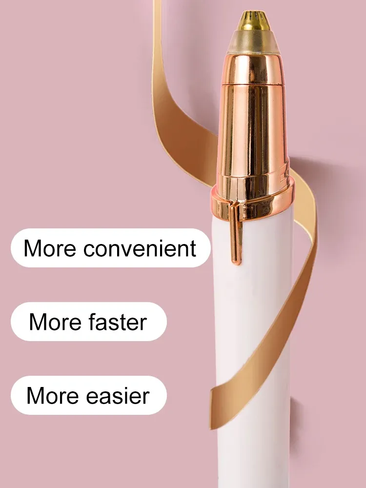 Tondeuse à sourcils en situation d'utilisation