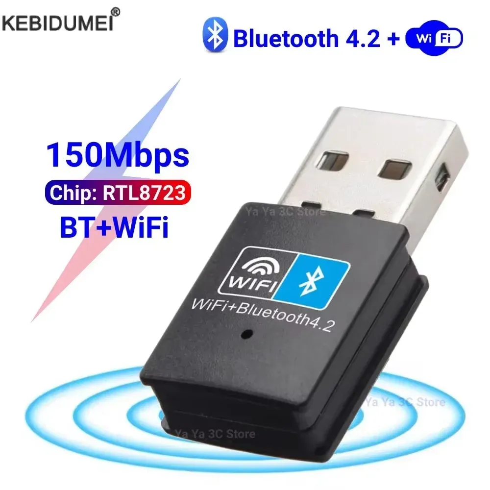 Adaptateur USB WiFi 900 Mbps Bluetooth 5.4 2 en 1, clé double bande 2,4 GHz / 5 GHz, WiFi 6, récepteur réseau sans fil, pilote gratuit 9