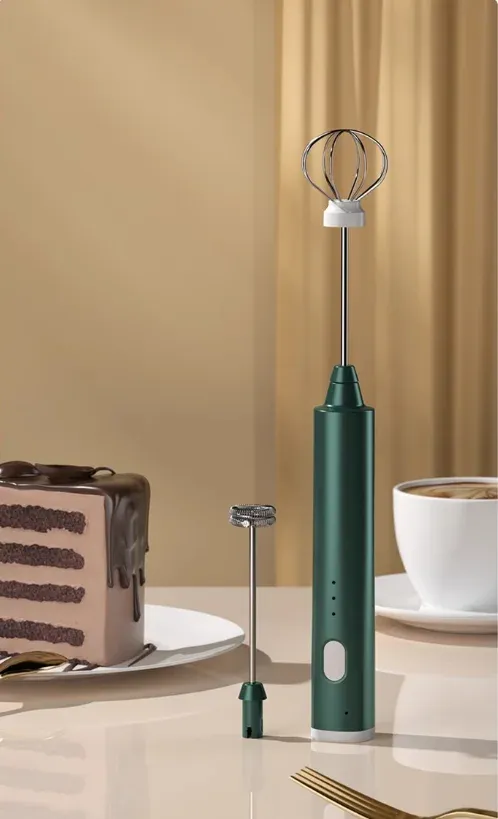 Batteur à œufs portatif rechargeable par USB, 3 vitesses, mousseur à lait pour café et boissons 5