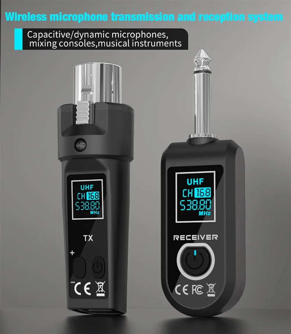 Système émetteur et récepteur sans fil pour microphone