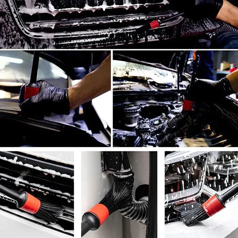 Ensemble complet de brosses de nettoyage automobile