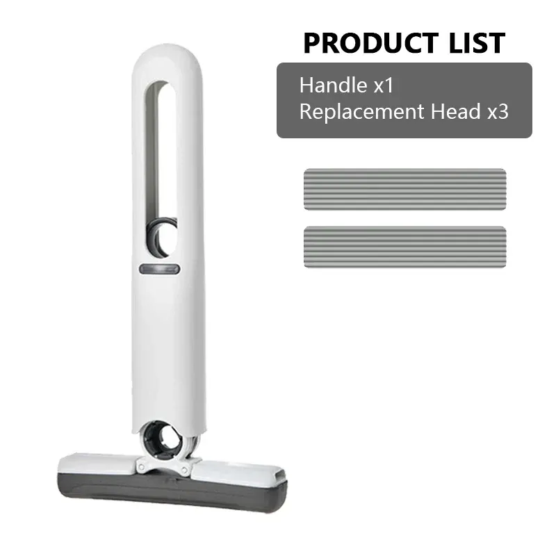 Serpillière auto-essoreuse mini iLMH, outil de nettoyage domestique pliable et puissant, sans lavage à la main, très absorbante, pour salle de bain, cuisine et bureau 10