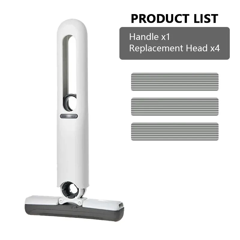 Serpillière auto-essoreuse mini iLMH, outil de nettoyage domestique pliable et puissant, sans lavage à la main, très absorbante, pour salle de bain, cuisine et bureau 13