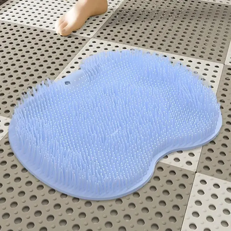 Tapis de massage mural en silicone pour douche avec brosse de nettoyage réutilisable 6