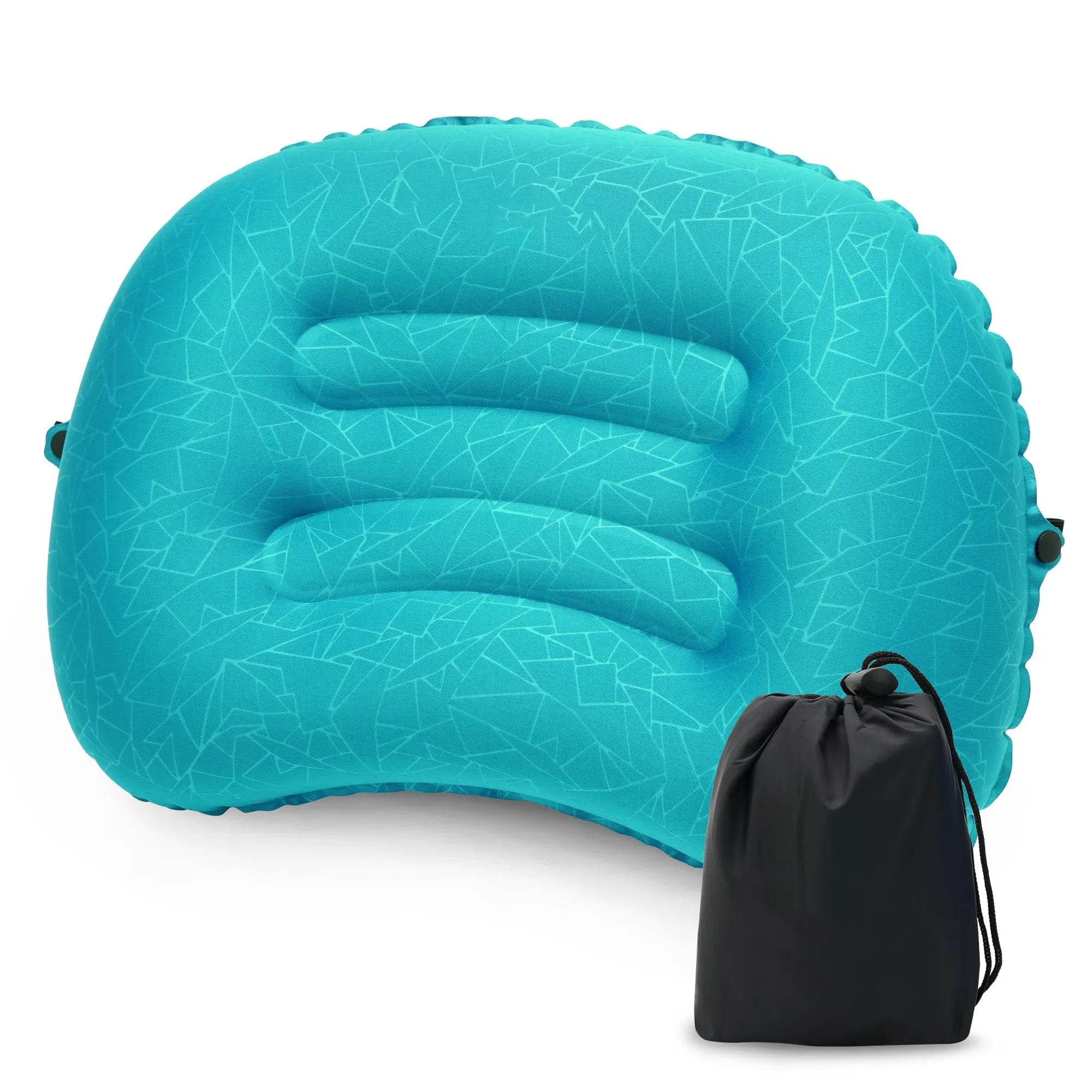 Oreiller gonflable de voyage ultraléger et portable pour le camping et la randonnée 8