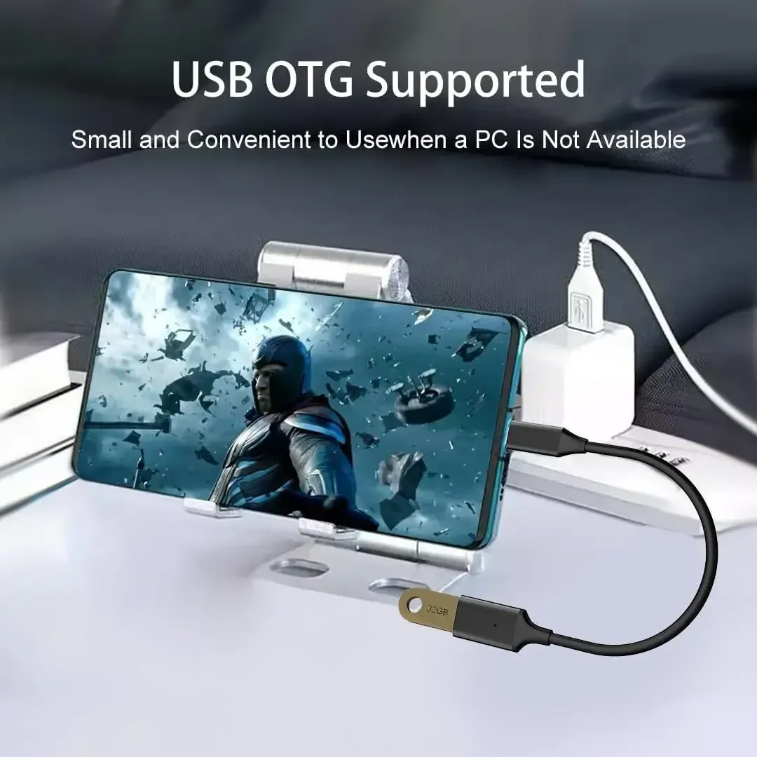 Adaptateur USB-C OTG, convertisseur Type-C mâle vers USB 3.0 femelle, adaptateur USB vers Type-C compatible smartphones et tablettes 2