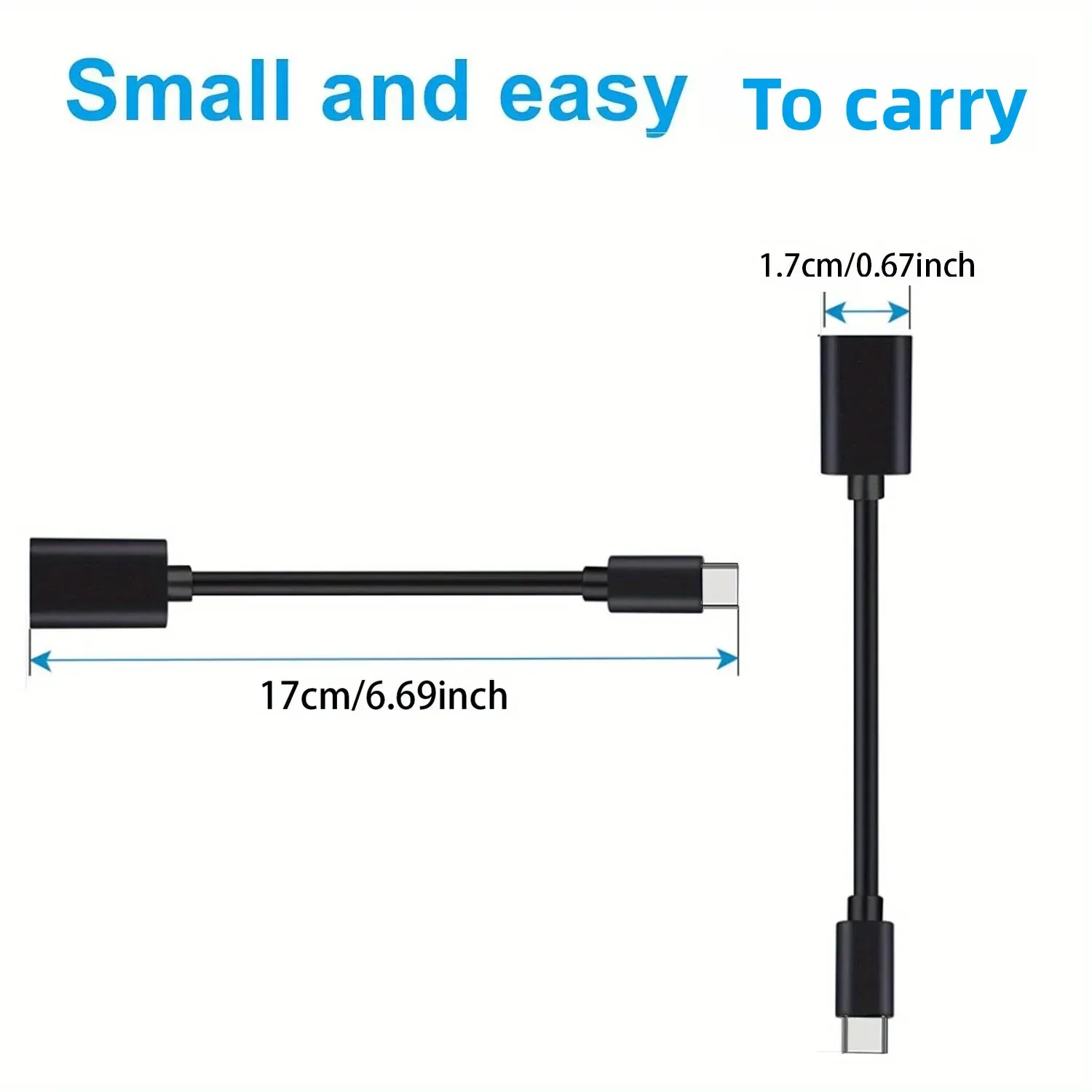 Adaptateur USB-C OTG, convertisseur Type-C mâle vers USB 3.0 femelle, adaptateur USB vers Type-C compatible smartphones et tablettes 6