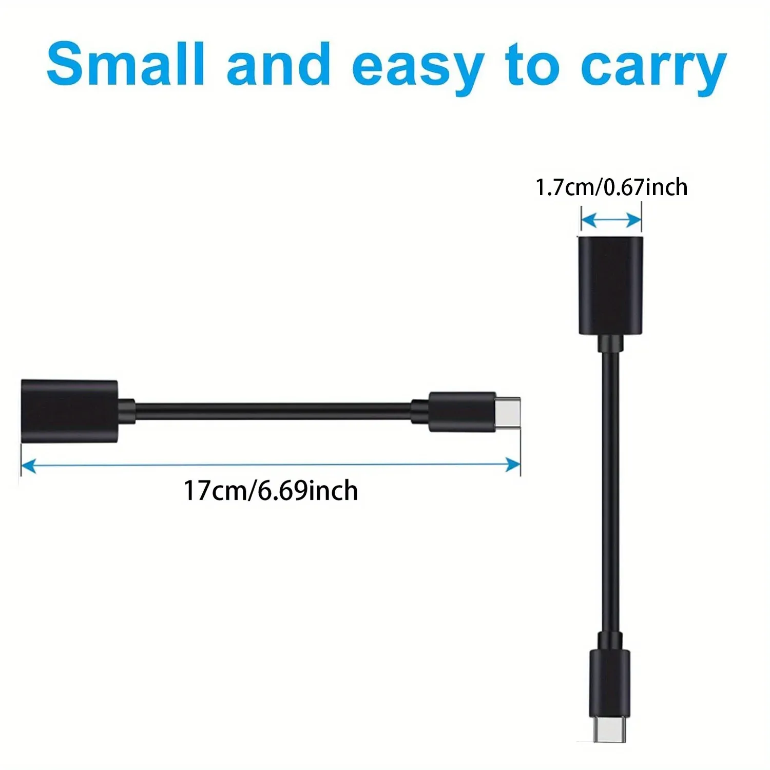 Adaptateur USB-C OTG, finition soignée