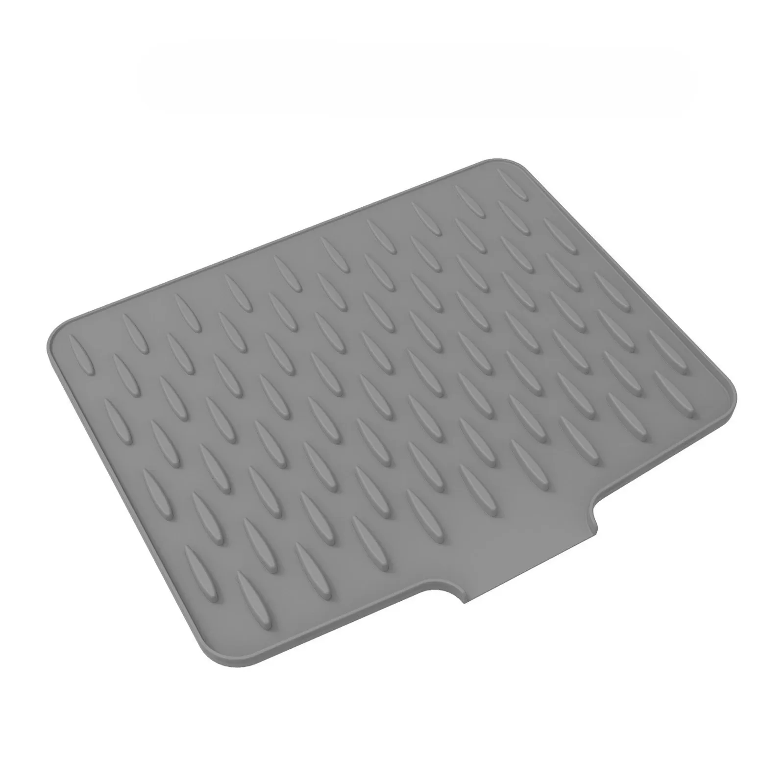 Tapis de cuisine en silicone avec système de drainage intégré, facile à nettoyer, pour plans de travail, éviers et réfrigérateurs 7