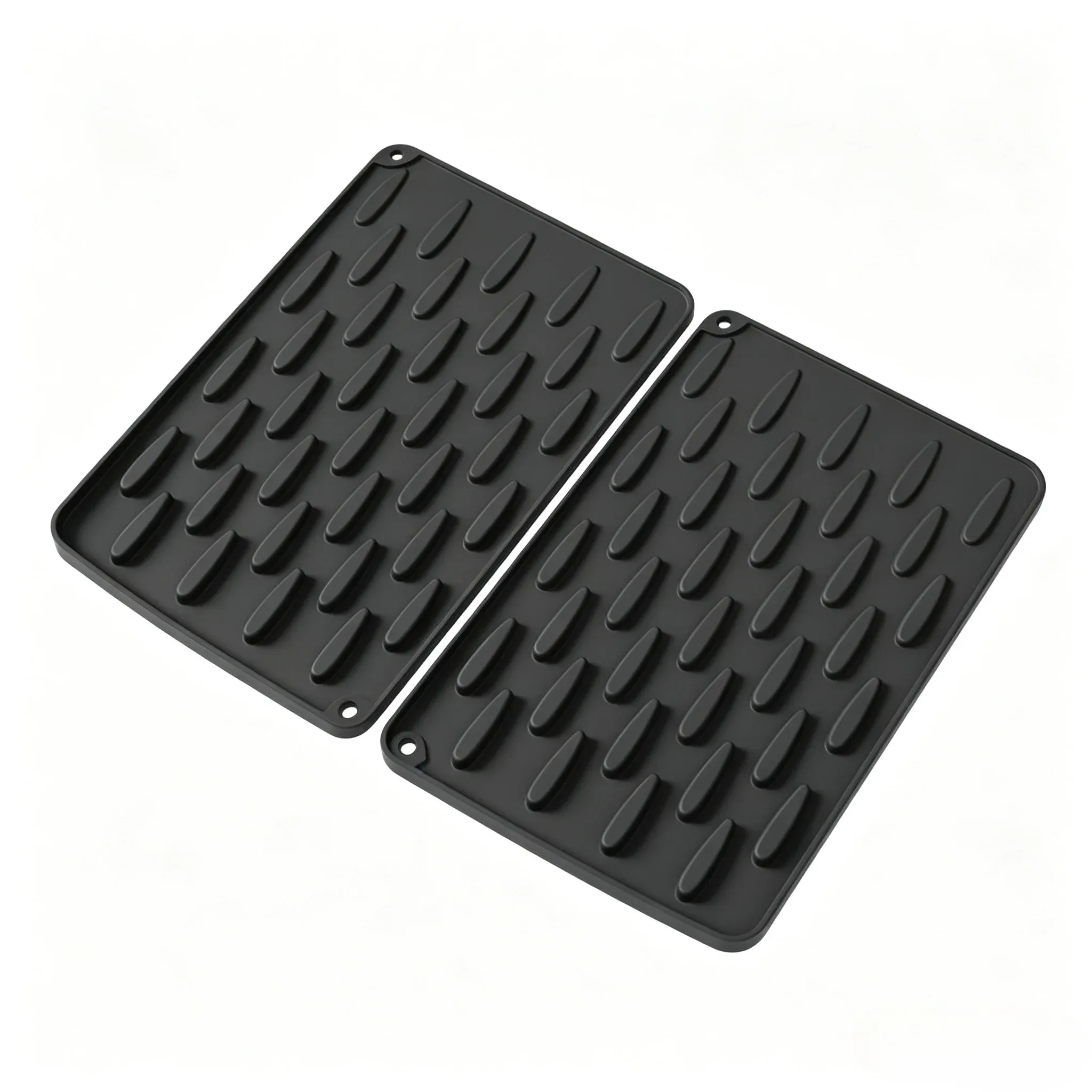 Tapis de cuisine en silicone avec système de drainage intégré, facile à nettoyer, pour plans de travail, éviers et réfrigérateurs 9