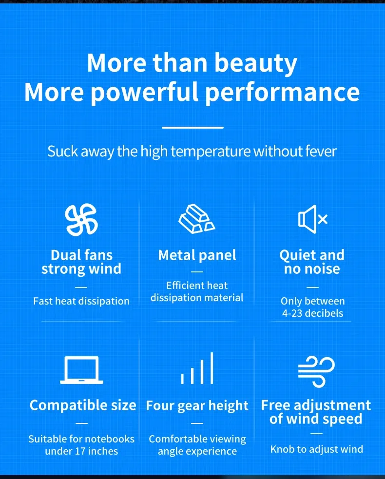 Détail du design du ventilateur Q100