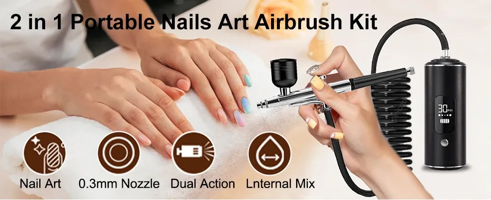 Aérographe portable avec compresseur