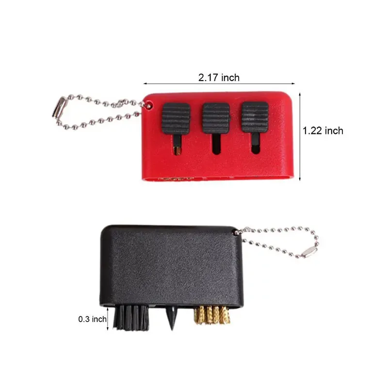 Brosse de nettoyage 3 en 1 pour clubs de golf, accessoire d'entraînement avec poche portable multifonctionnelle et rainure de balle compensée, nettoyant pour putter 2