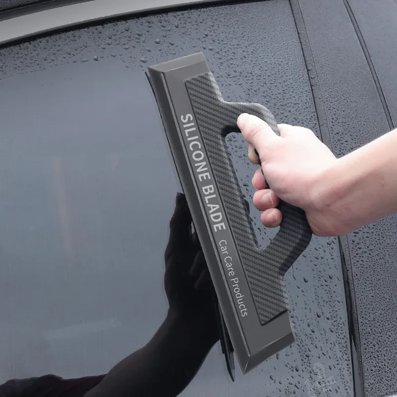 Raclette de lavage pour voiture à manche sans couture en silicone antidérapant, outil d'application de film automobile 6