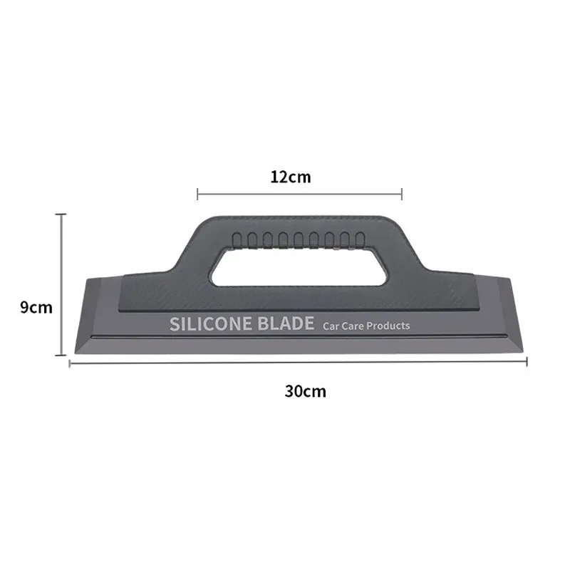 Raclette de lavage pour voiture à manche sans couture en silicone antidérapant, outil d'application de film automobile 7