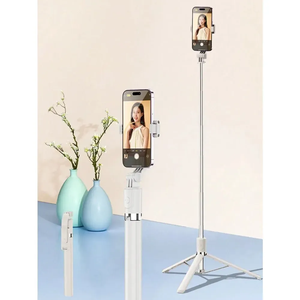 Perche à selfie sans fil 1700 mm avec trépied pour smartphone, pliable et extensible 7