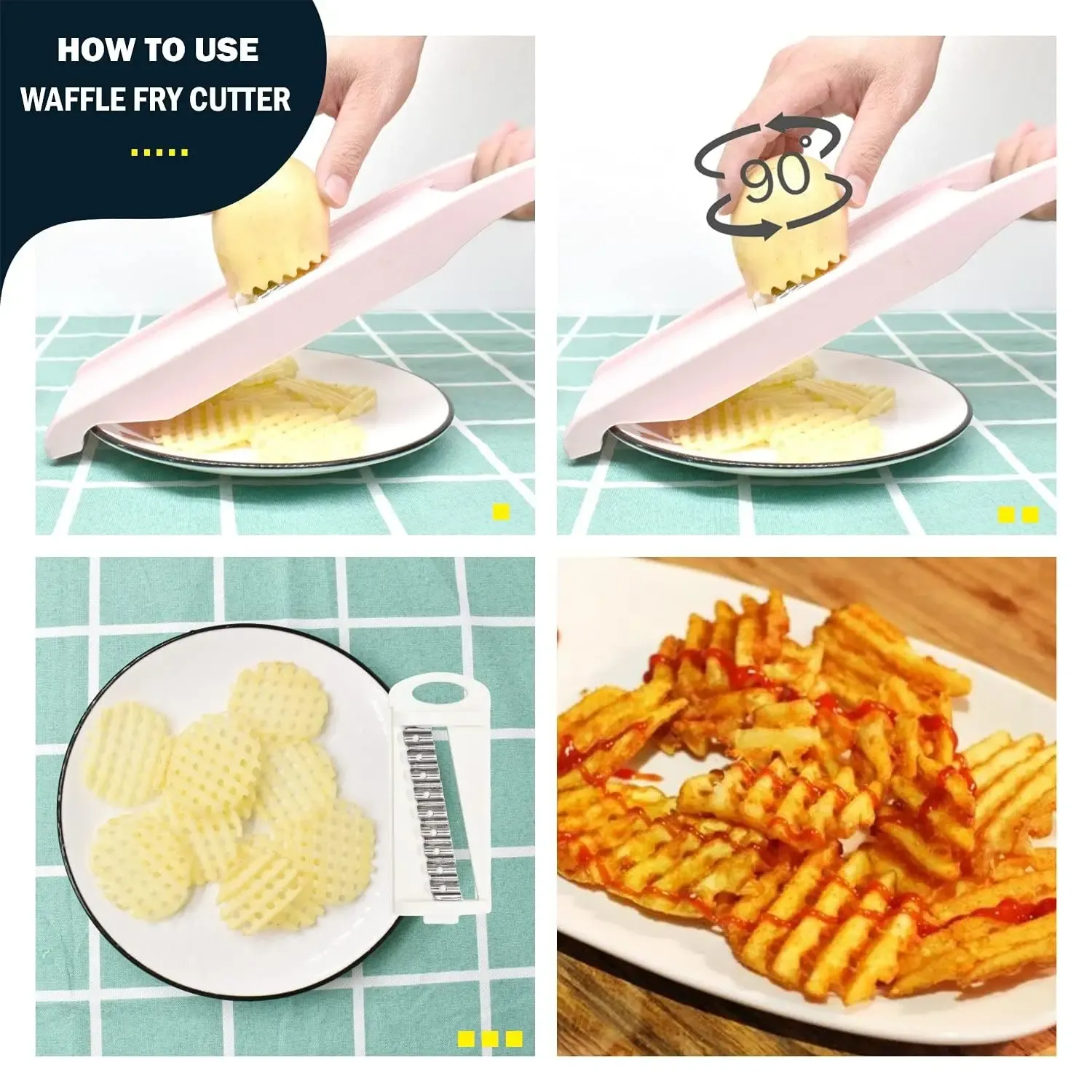 Préparation de salades avec la mandoline