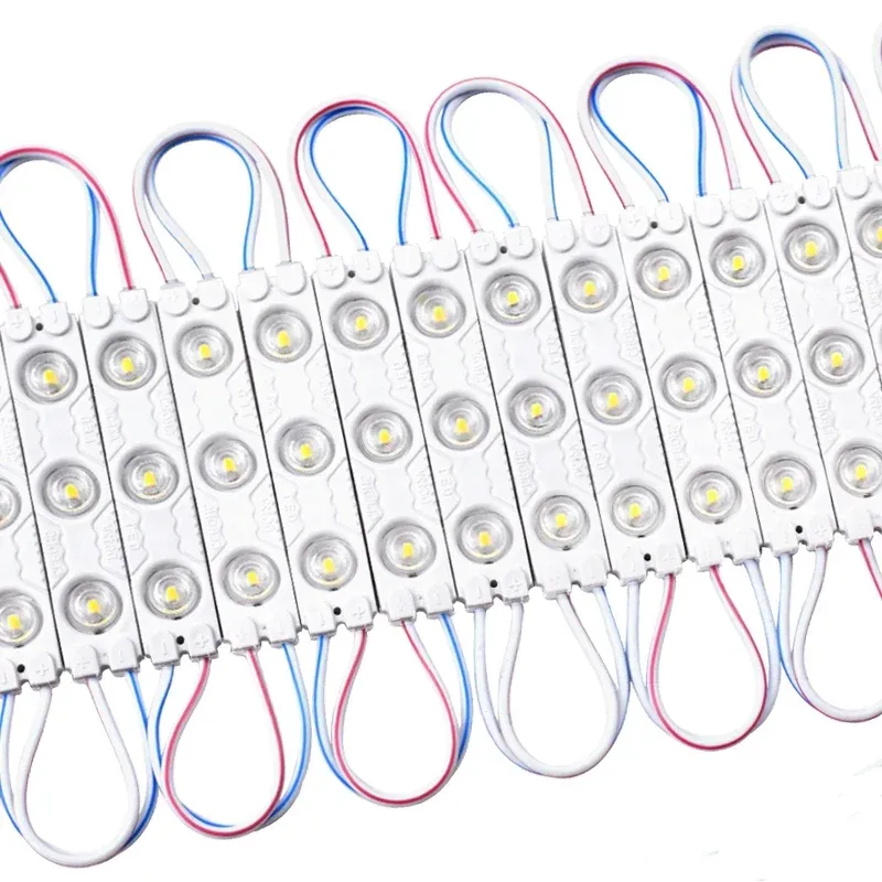 Module LED 2835 étanche à injection, 20 pièces, lumière intérieure et extérieure, DC 12 V, pour rétroéclairage d'enseignes, lettres lumineuses et panneaux publicitaires en boutique 1