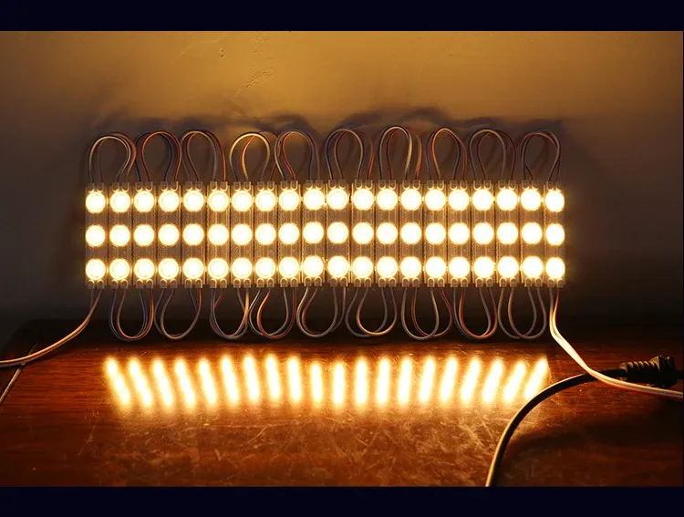Module LED 2835 étanche à injection, 20 pièces, lumière intérieure et extérieure, DC 12 V, pour rétroéclairage d'enseignes, lettres lumineuses et panneaux publicitaires en boutique 9