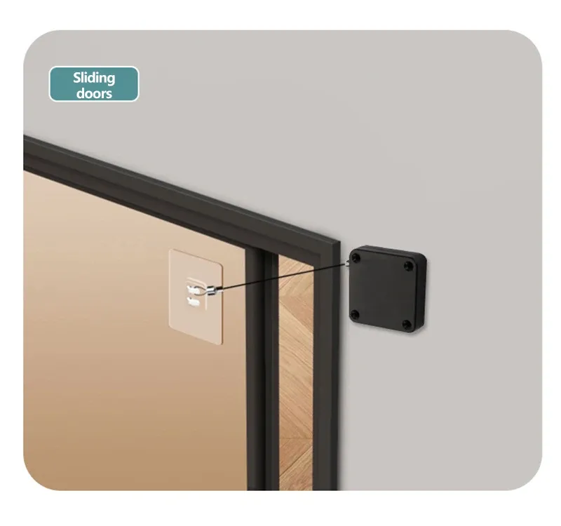 Détail du mécanisme de fermeture de porte