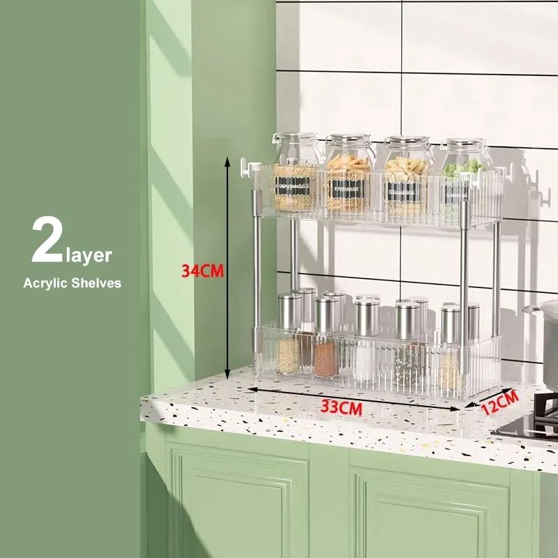 Support de rangement mobile, organisateur de chariot à roulettes, armoire de rangement en acrylique à fente étroite pour salle de bain, organisateur multicouche pour la maison 7