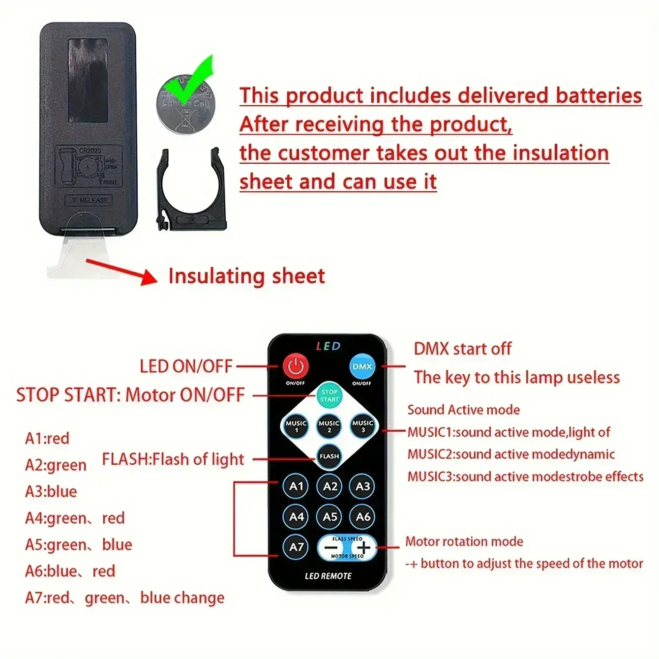 Projecteur Galaxie RGB à étoiles avec télécommande, alimentation USB et fonction lampe de nuit 6