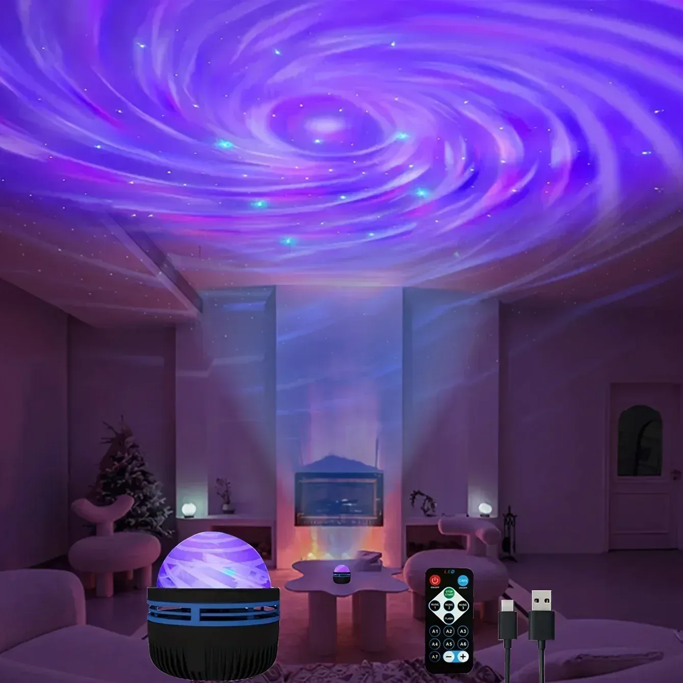 Projecteur Galaxie RGB, cadeau
