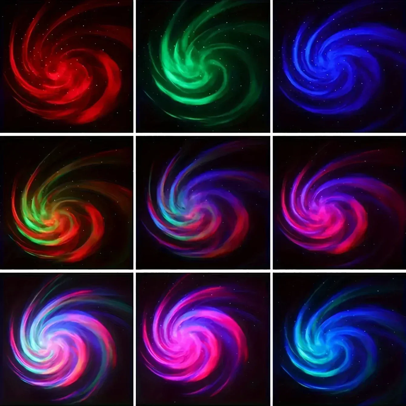 Projecteur Galaxie RGB, projection au plafond
