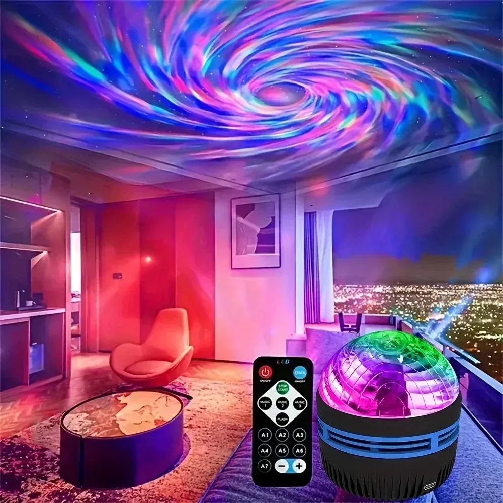 Projecteur Galaxie RGB, projection étoilée