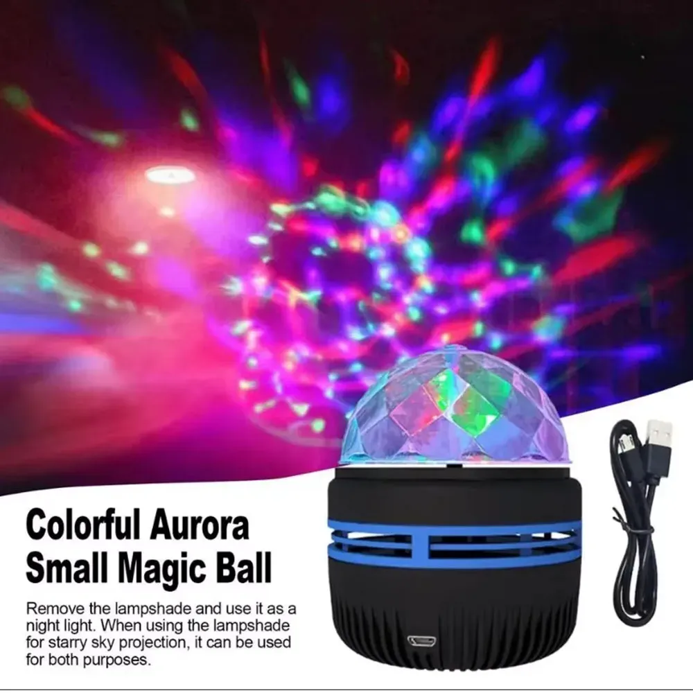 Projecteur Galaxie RGB à étoiles avec télécommande, alimentation USB et fonction lampe de nuit 9