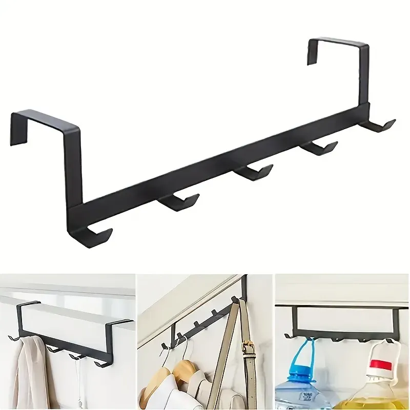 Porte-manteau mural moderne sans perçage, crochet de porte pour chapeaux et sacs, idéal pour salle de bain, cuisine et salon 3