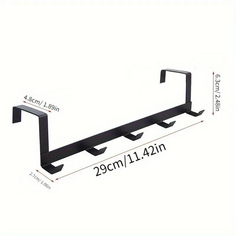 Porte-manteau mural moderne sans perçage, crochet de porte pour chapeaux et sacs, idéal pour salle de bain, cuisine et salon 6