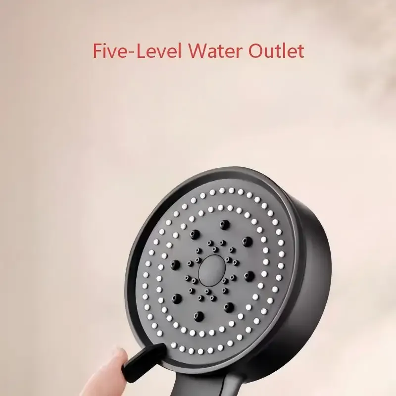Pommeau de Douche Haute Pression 5 Modes Réglables avec Filtre 3