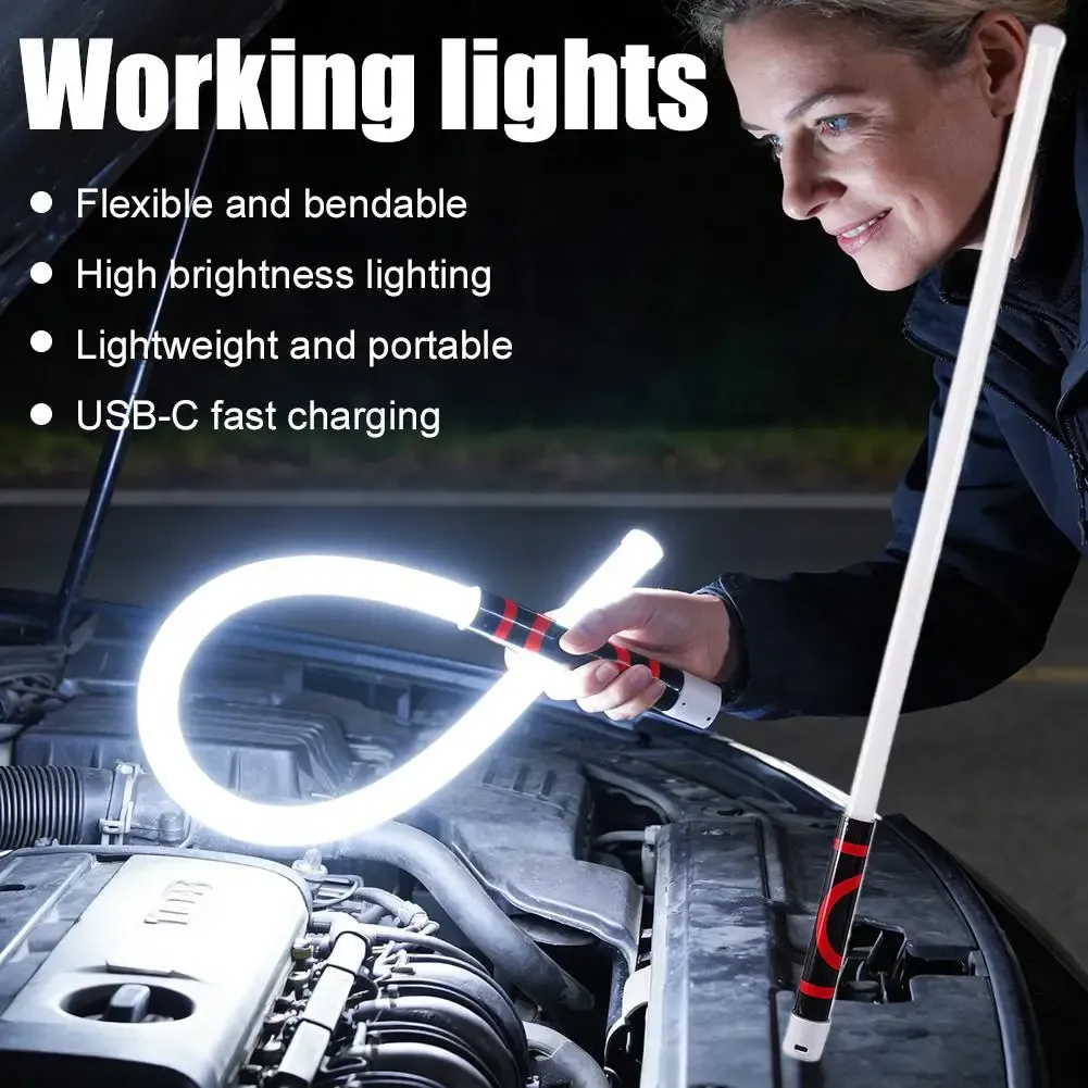 Lampe de poche LED portable en situation de travail