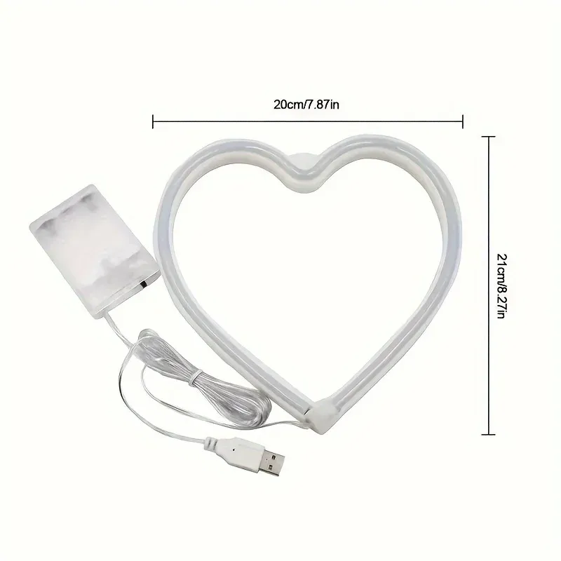 Enseigne néon LED avec alimentation USB/batterie, décoration murale pour bar, chambre, salle de jeux et mariage, idéale comme cadeau de Noël, éclairage personnalisable 3