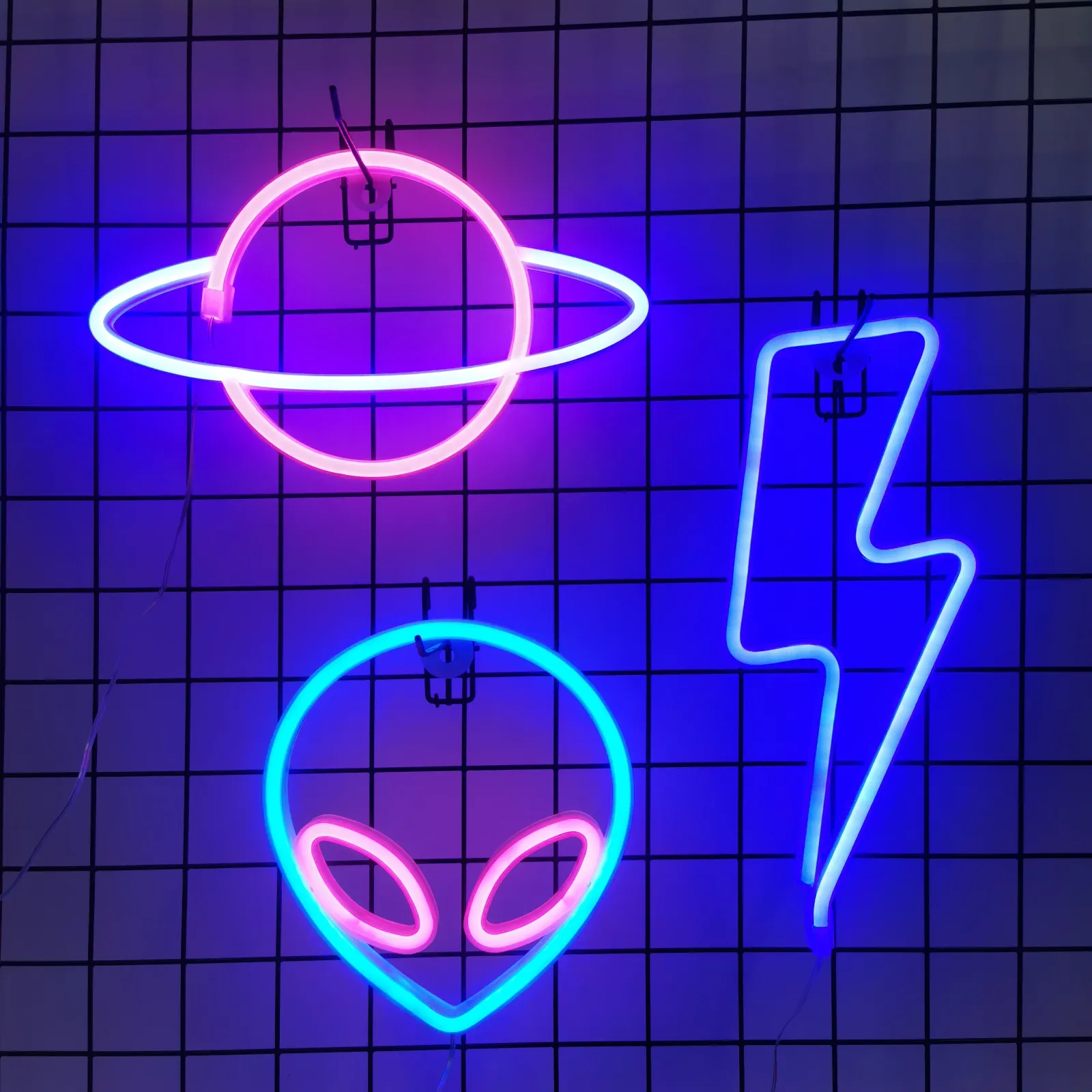 Enseigne néon LED en ambiance intérieure