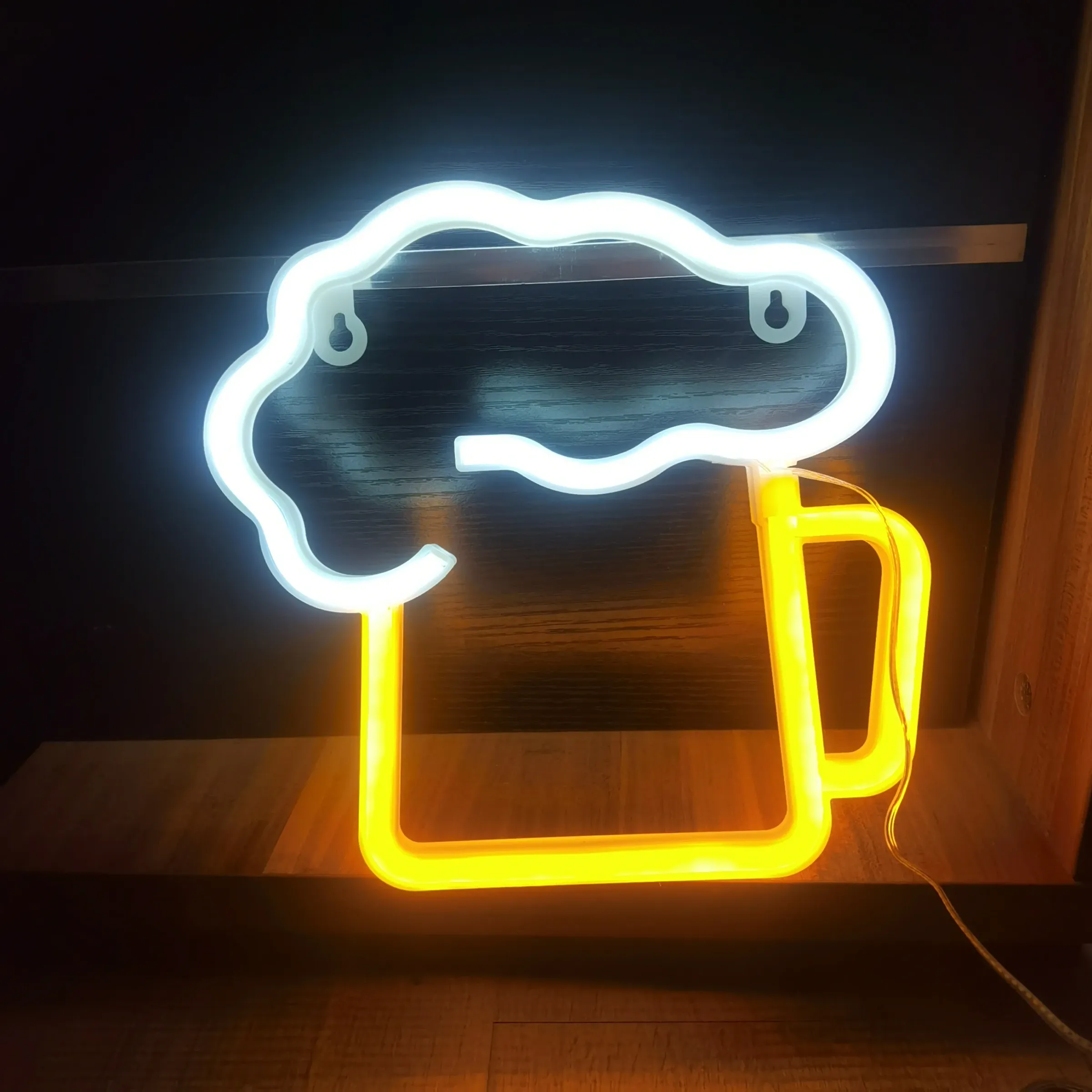 Enseigne néon LED avec alimentation USB/batterie, décoration murale pour bar, chambre, salle de jeux et mariage, idéale comme cadeau de Noël, éclairage personnalisable 30