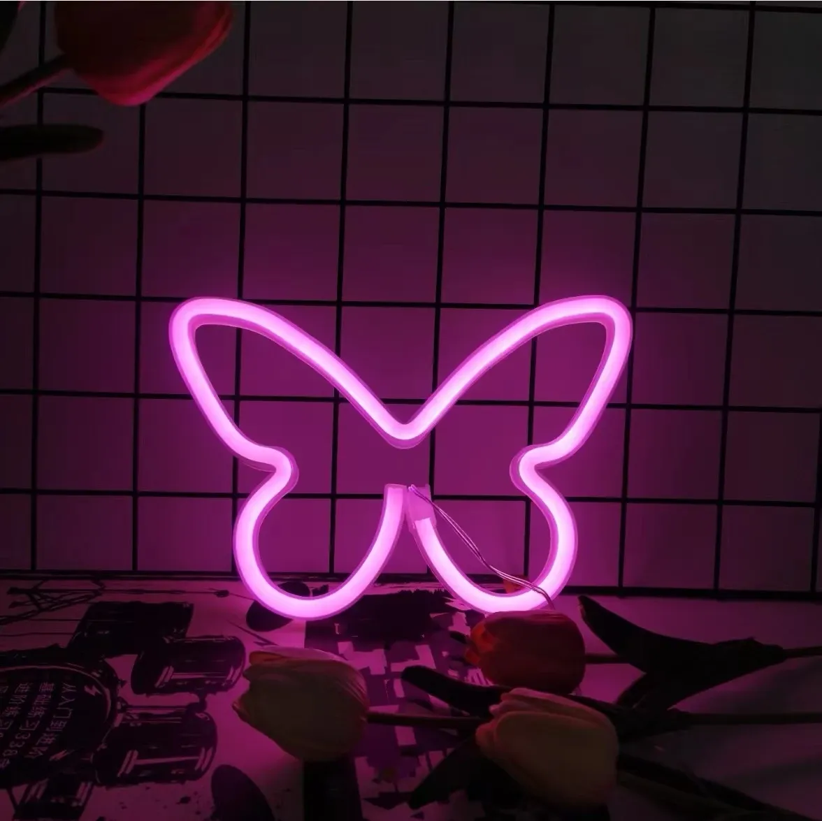 Enseigne néon LED avec alimentation USB/batterie, décoration murale pour bar, chambre, salle de jeux et mariage, idéale comme cadeau de Noël, éclairage personnalisable 19